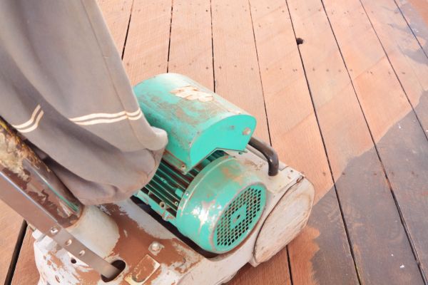 Cedar Deck Sanding in Rockville